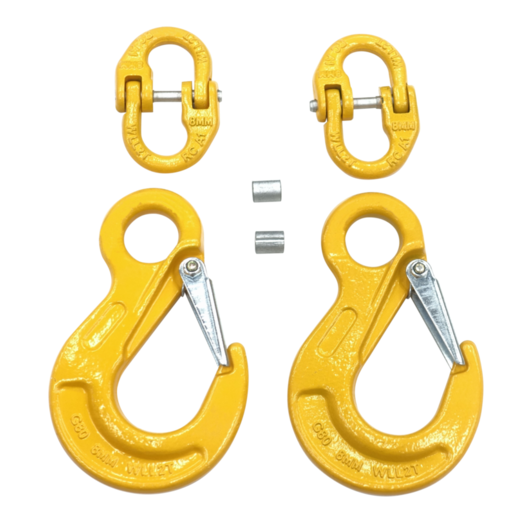 Rough Country Vehicle Chain Safety Hook Set WLL 2T - RCSH2