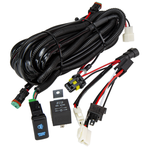 Rough Country LED Driving Light Wiring Harness Dual Polarity - RCWHDL1