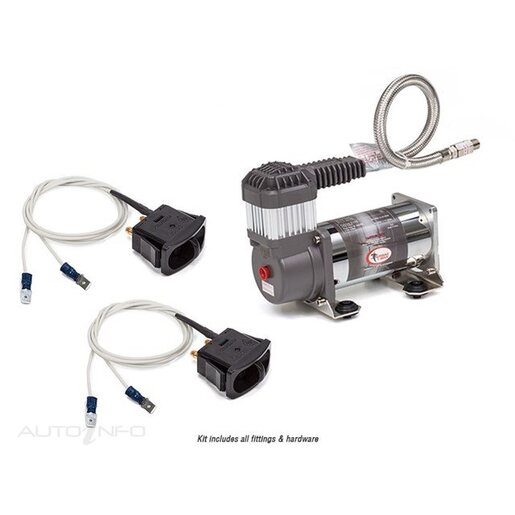 Airbag Man Dual Electric Paddle Air Control Kit with Heavy Duty Compressor No Air Tank - AC3002