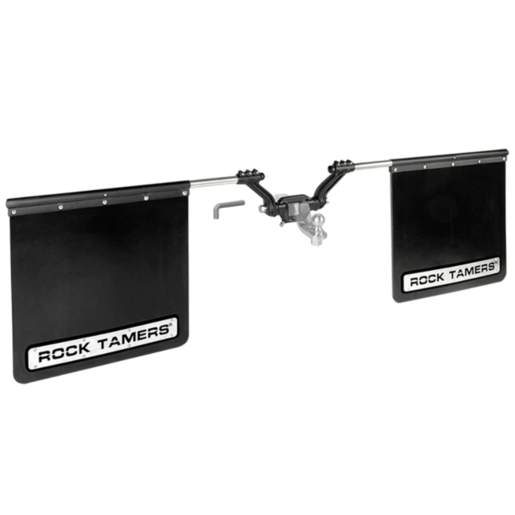 Clearview Rock Tamers Hub Mudflap System Matte Black