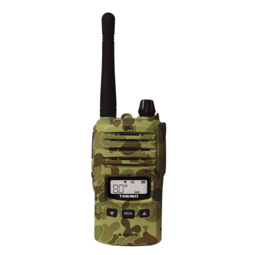 GME 5/1 Watt IP67 UHF CB Handheld Radio Camo - TX6160XCAMO