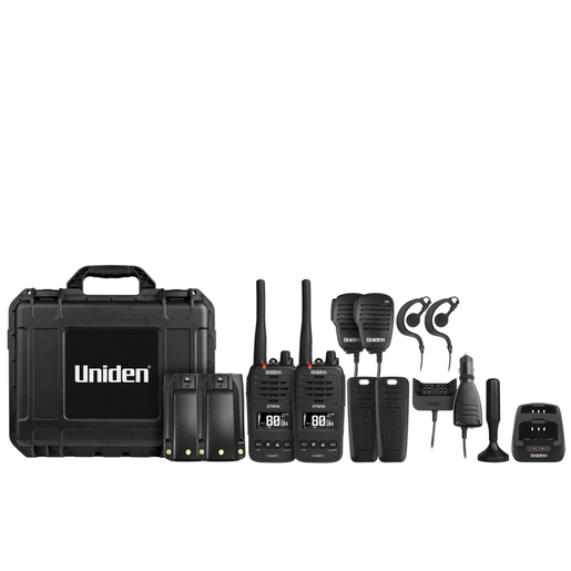 Uniden 5W 80CH UHF CB Handheld Radio BT Twin Pack - XTRAK50-2TP