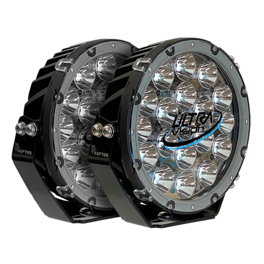 Ultra Vision Raptor 120W 9" LED Driving Light Pair