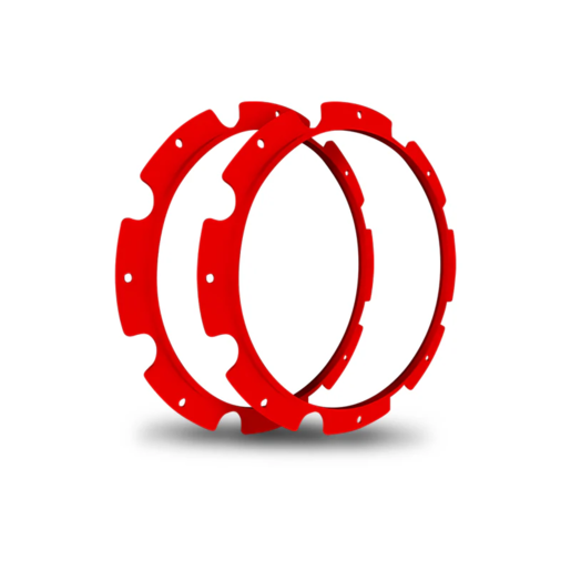 Ultra Vision Raptor 70 Driving Light Red Rim Kit