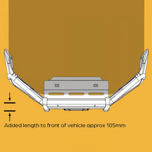 OXLEY Bull Bar Kit To Suit Toyota Hilux