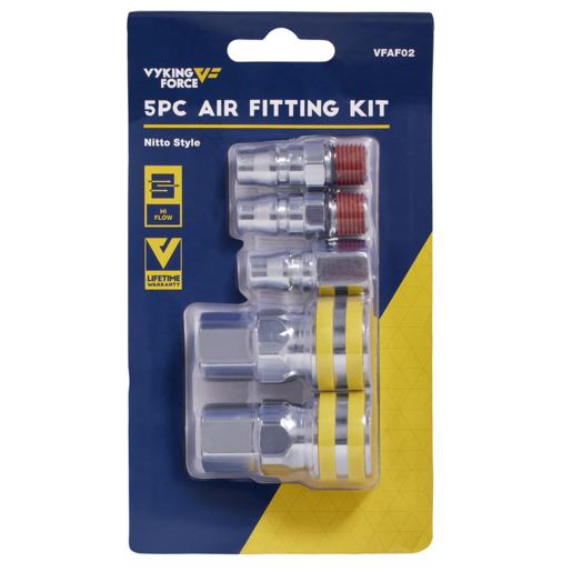 Vyking Force 5pc Air Fitting Kit Nitto Style - VFAF02