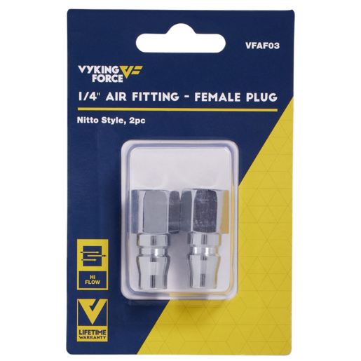 Vyking Force Air Fitting Plug 1/4" Female Thread - VFAF03