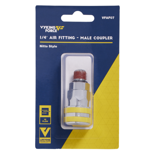 Vyking Force Air Fitting Coupler 1/4" Male Thread - VFAF07