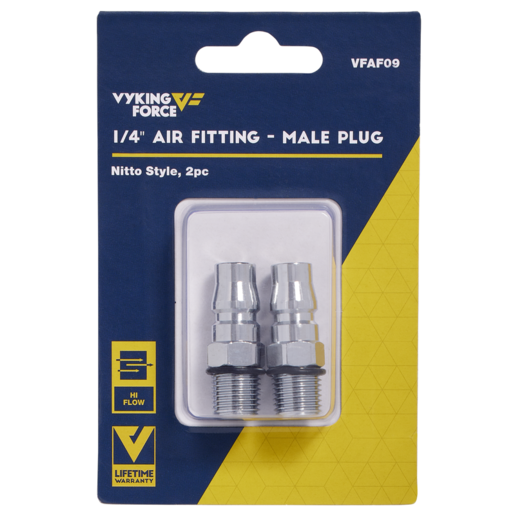 Vyking Force Air Fitting Plug 1/4" Male Thread - VFAF09