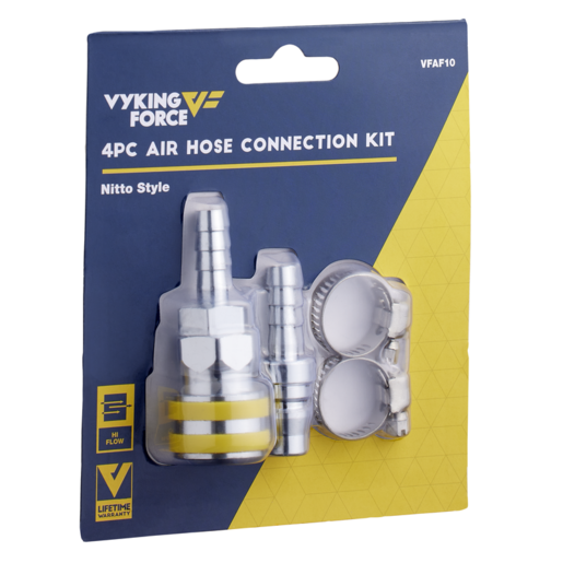 Vyking Force 4pc Air Hose Connection Kit Nitto Style - VFAF10