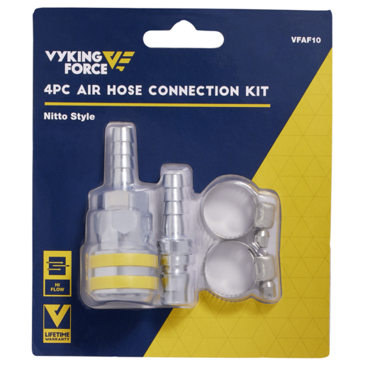 Vyking Force 4pc Air Hose Connection Kit Nitto Style - VFAF10