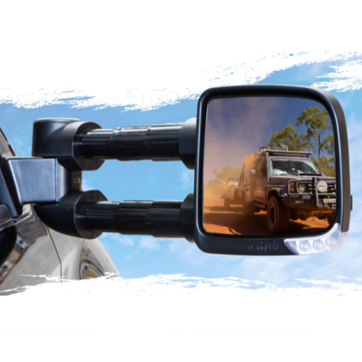 Clearview Compact Towing Mirrors Black - CVC-TL-70S-KIEB