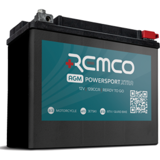 Remco 12V 240CCA AGM Power Sports Battery - RTX15