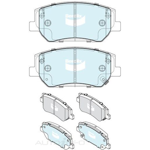 Bendix Brake Pad Set - DB2593-4WD