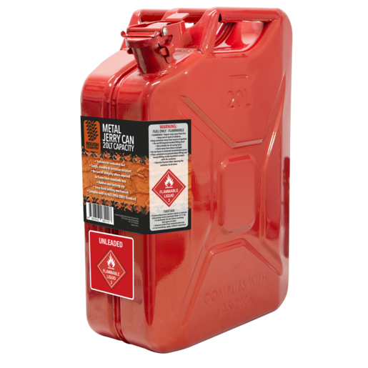 Rough Country Metal Jerry Can Red 20L Capacity - RC20R