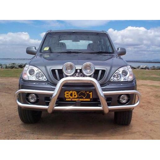 East Coast Bull Bars Midi Tube 76mm - ADR Compliant Silver Ripple - MHU46SYC