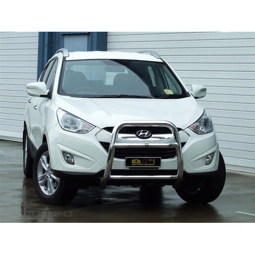 East Coast Bull Bars Nudge Bar 63mm Series 2 - ADR Compliant Silver Ripple - NB6HU35SYC