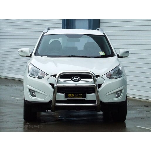 East Coast Bull Bars Nudge Bar 63mm Series 2 - ADR Compliant Silver Ripple - NB6HU35SYC