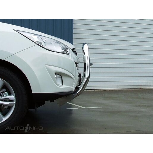 East Coast Bull Bars Nudge Bar 63mm Series 2 - ADR Compliant Silver Ripple - NB6HU35SYC