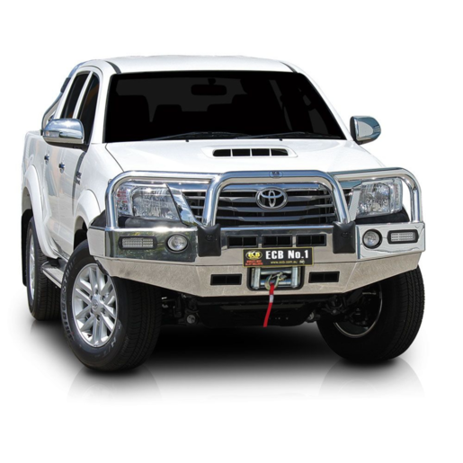 ECB Winch Bullbar w/ Bumper Lights To Suit Toyota Hilux - BT129SYZ