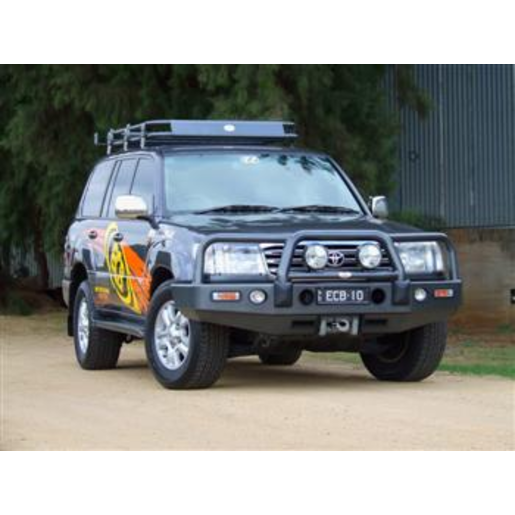 ECB Winch Bullbar w/ Bumper Lights To Suit Toyota LandCruiser - BT85SYB