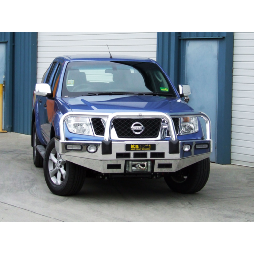 ECB Winch Bullbar w/ Bumper Lights To Suit Nissan Navara D40 - EAN108SYP