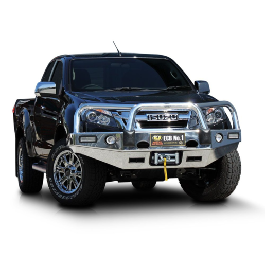 ECB Winch Bullbar w/ Bumper Lights To Suit Isuzu D-Max - EAIZ73SYB