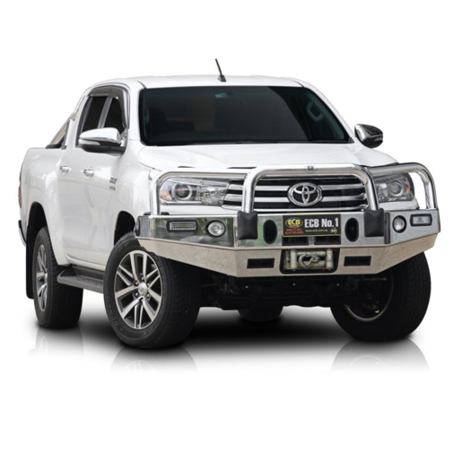 ECB Winch Bullbar w/ Bumper Lights To Suit Toyota Hilux SR5 - EAT213SYP