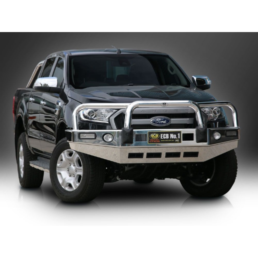 ECB Bullbar w/ Bumper Lights To Suit Ford Ranger PX MKII - EAF167SYB