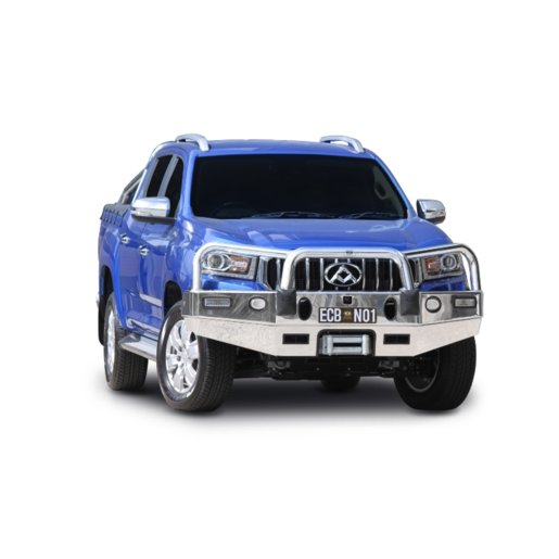 ECB Winch Bullbar w/ Bumper Lights To Suit LDV T60 - EALD81SYB