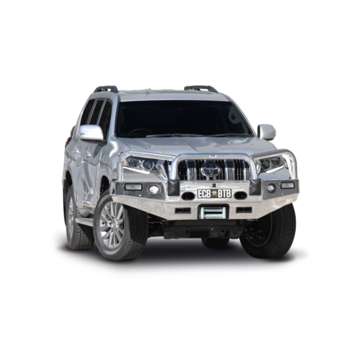 ECB Winch Bullbar w/ Bumper Lights To Suit Toyota Prado - EAT167SYB