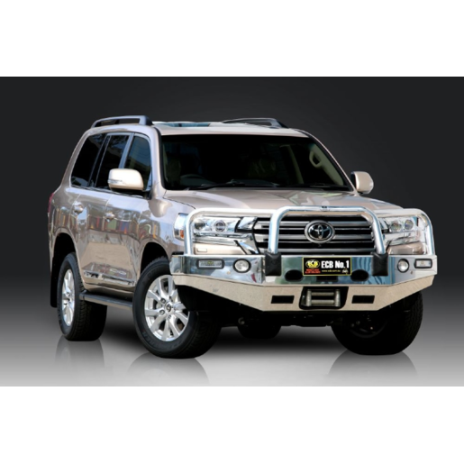 ECB Winch Bullbar w/ Bumper Lights To Suit Toyota LandCruiser - EAT257SYP