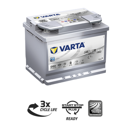 Varta Silver Dynamic AGM Battery - D52