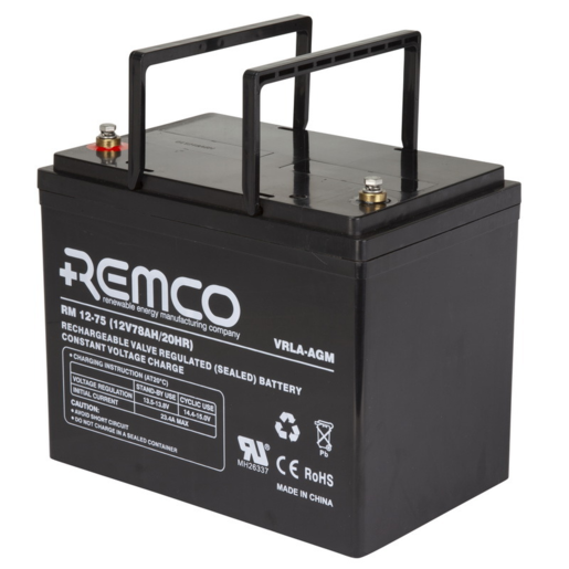 Remco RM12-75 Standby Battery - RM12-75