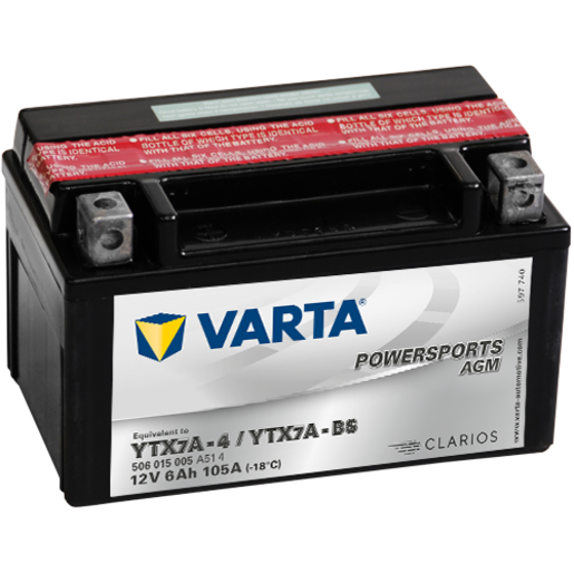Varta RC Powersports AGM 12V 105CCA Motorcycle Battery
