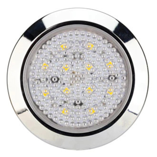 Roadvision LED Interior Light Round 12V Chrome 70X14mm - IL75C