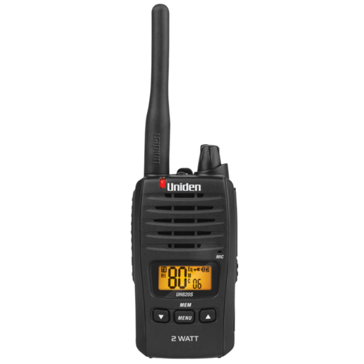 Uniden 80 Channels 2 Watt UHF Handheld Radio - UH820S