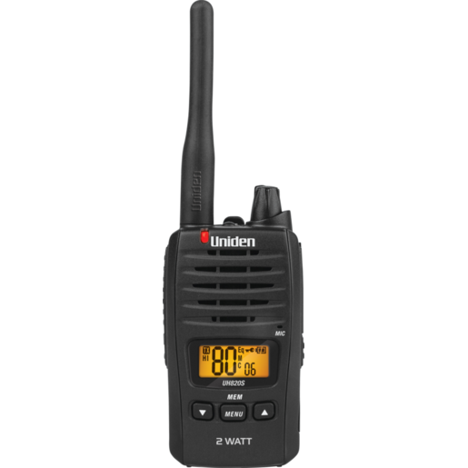 Uniden 80 Channels 2 Watt UHF Handheld Tradies Pack - UH820S-2TP