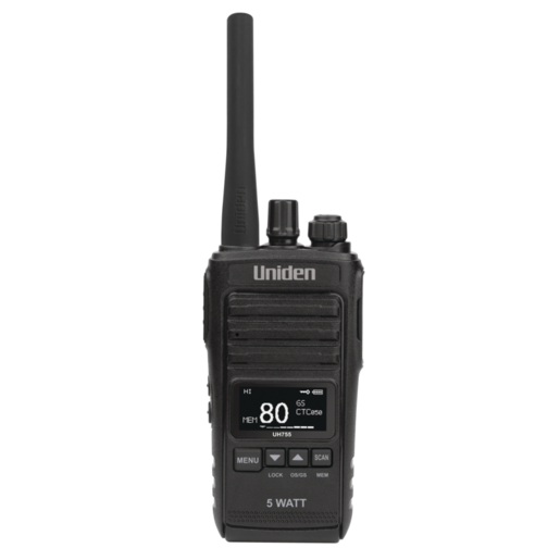 Uniden 5 Watt UHF CB Splashproof Handheld Radio - UH755