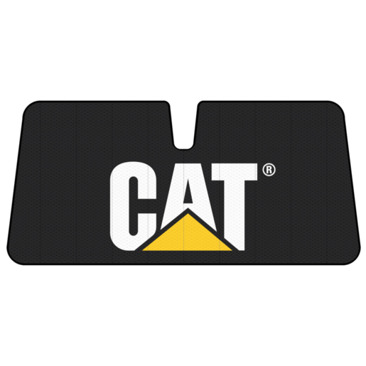 Caterpillar Icon Black Front Sunshade - Universal Size - WSCATBLK