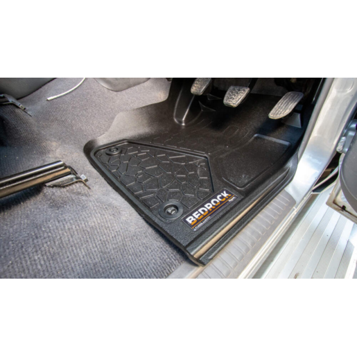 Bedrock Front & Rear Moulded Floor Liners to Suit Toyota Landcruiser - BRT004FR