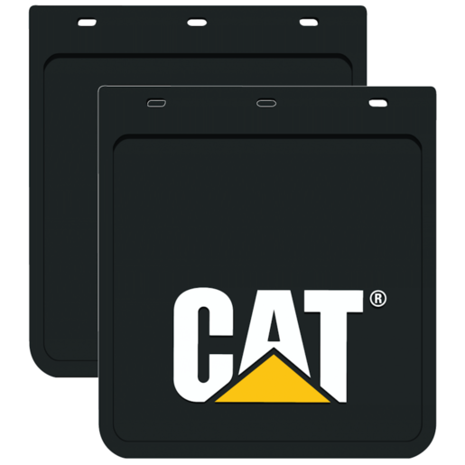 Caterpillar Heavy Duty Mud Flaps (MDCATA) Black 26cm x 23cm - MDCATA