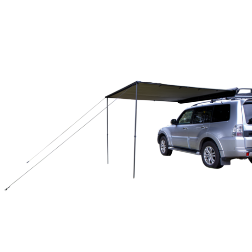 Rough Country RCAW25B  Roof Rack Side Awning 2.5M X 2.5M Black