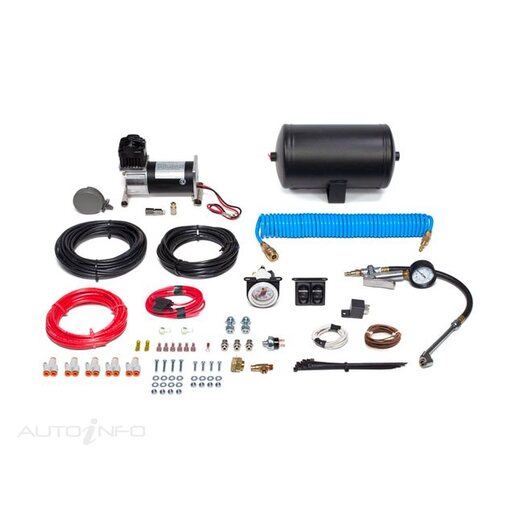 Airbag Man Kit - AC8108 Air Compressor 1 Gallon Tank with Dual Air Controls and Tyre Inflation Wand - AC1011