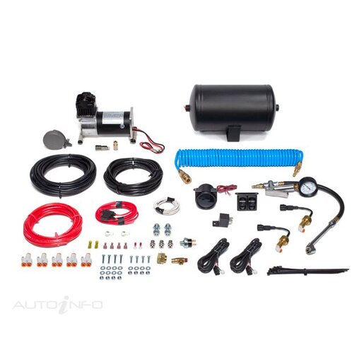Airbag Man Kit - AC8108 Air Compressor 1 Gallon Tank with Dual Digital Air Controls and Tyre Inflation Wand - AC1011D
