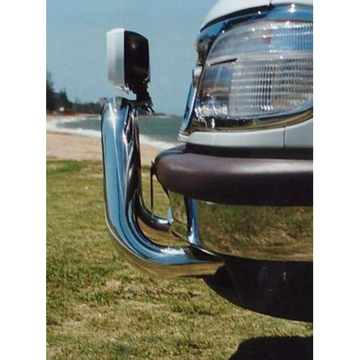 East Coast Bull Bars Nudge Bar 76mm - ADR Compliant Silver Ripple - NBF49SYC