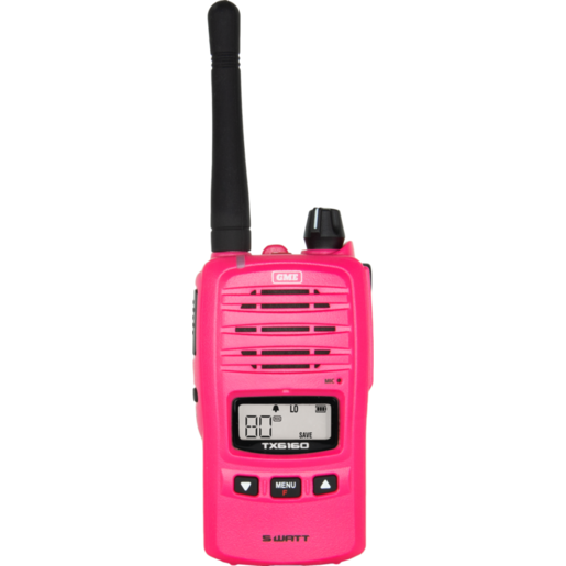 GME 5/1 Watt IP67 UHF CB Handheld Radio Mcgrath Foundation Pink - TX6160XMCG