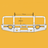 OXLEY Bull Bar to Suit Toyota LC70 Single-Cab
