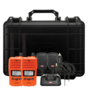 GME UHF CB Handheld Radio With Accessories Orange Twin Pack 5/1 Watt