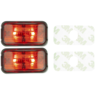 Roadvision LED Marker Lights Adhesive 2 Pack Red - BR7R2S
